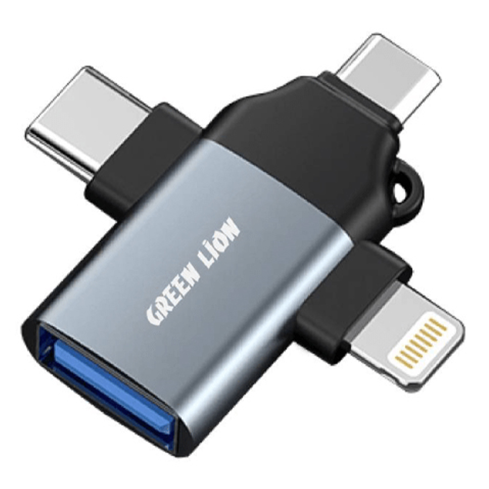Green Lion 3 in 1 OTG (Lightning / Micro / Type-C)