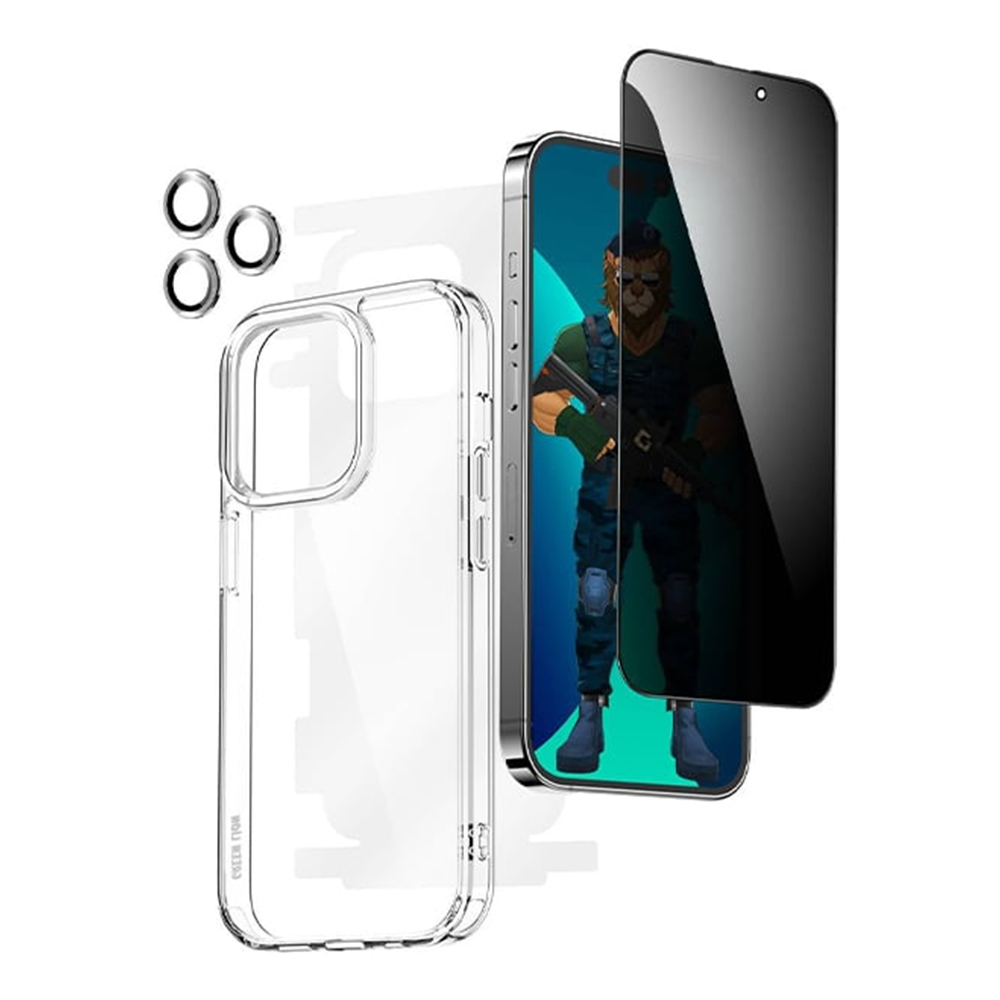 Green Lion 4-in-1 Privacy Protection Pack for iPhone 14 Pro Max