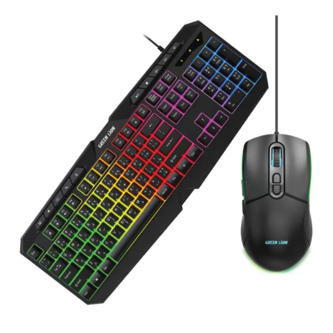 Green Lion GK-400 RGB Gaming Keyboard + Mouse